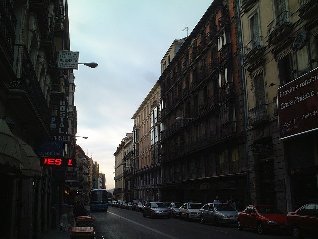 マドリッド・早朝の市街の写真の写真