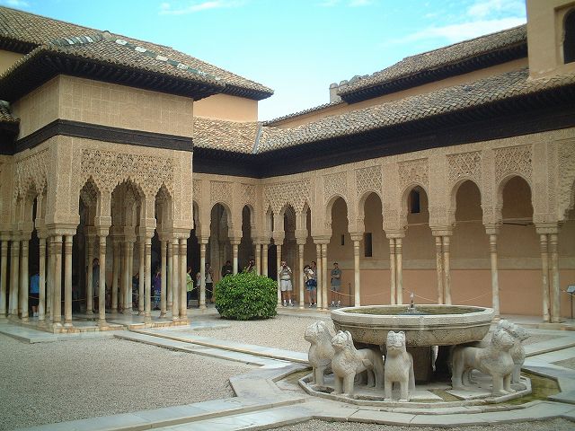 世界遺産・グラナダのアルハンブラ、ヘネラリーフェ、アルバイシン地区の写真の写真