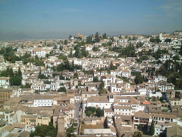 世界遺産・グラナダ・アルハンブラ宮殿・アルバイシン付近の写真の写真