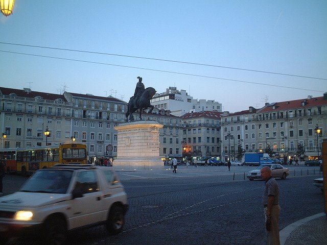 リスボン・コメルシオ広場のジョゼ1世騎馬像の写真の写真