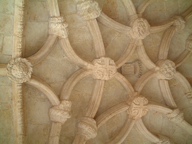リスボン・ジェロニモス修道院・天井の紋様の拡大の写真の写真