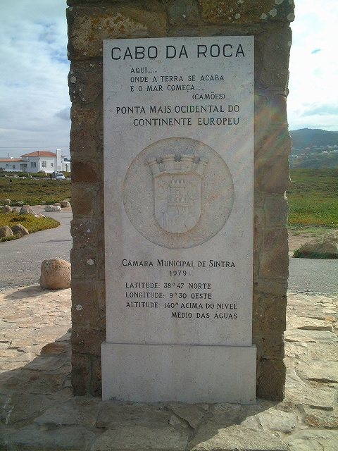 ロカ岬・最西端の塔の説明図の写真の写真