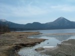 霊場恐山・宇曽利山湖の外輪山が良く見える
