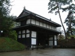 弘前・弘前城・場外から見る弘前城二の丸南門