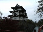 弘前・弘前城・下乗橋からみる天守閣