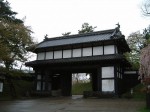 弘前・弘前城・三の丸から見る弘前城追手門