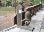 岩木山神社・くだりの玉垣狛犬