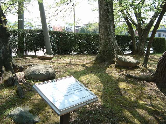 特別史跡・平泉・観自在王院跡・小阿弥陀堂跡の礎石の写真の写真
