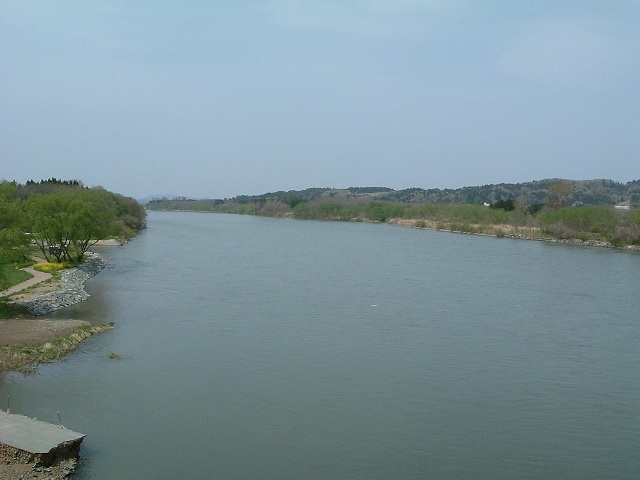 北上川・下流方向の写真の写真