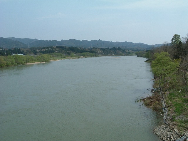 北上川・上流方向の写真の写真