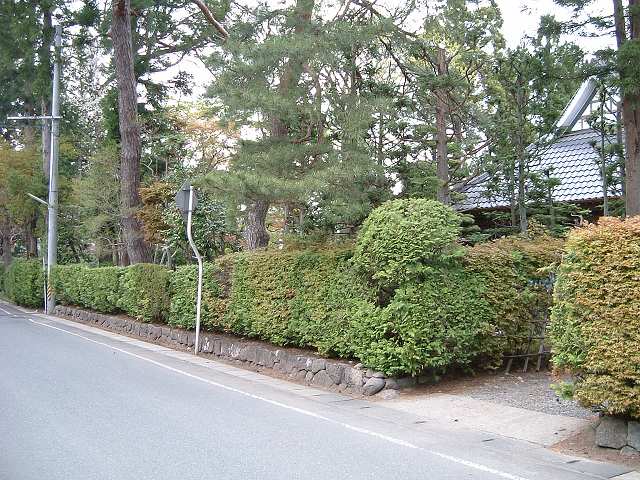 重要伝統的建造物群保存地区・金ヶ崎・生垣が特徴の写真の写真