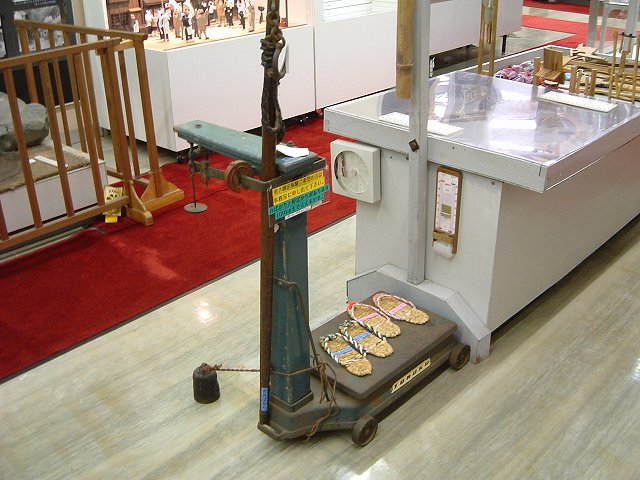 昔の体重計の写真の写真