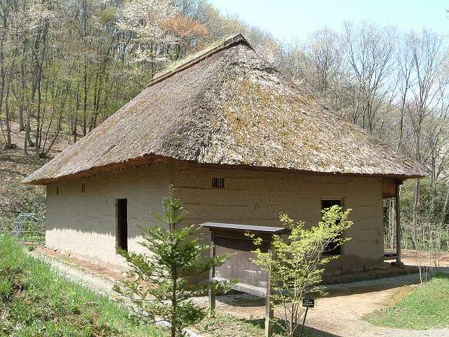 北上・藁ぶきの建物の写真の写真