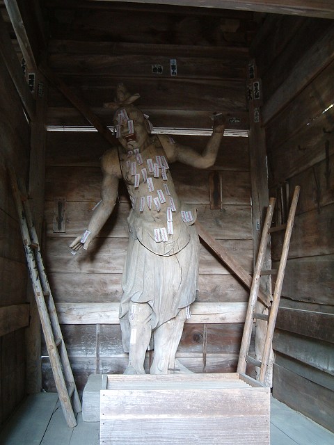 天台寺仁王門の阿形像の写真の写真