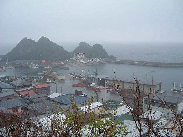 竜飛岬・集落と陸奥湾の写真の写真