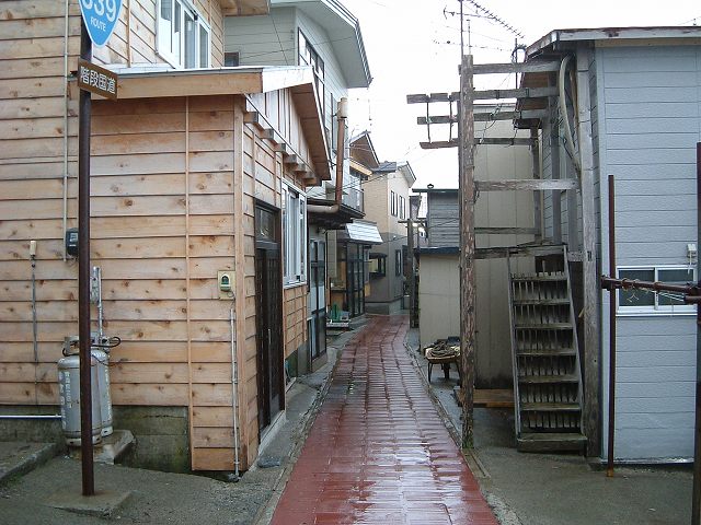 竜飛岬・階段国道・ここから国道が続くの写真の写真