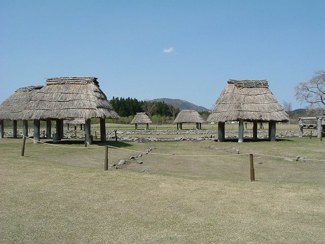 特別史跡・大湯環状列石群・再建された掘立建物跡の写真の写真