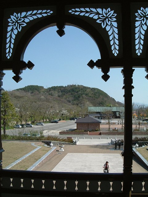 小坂・旧小坂鉱山事務所・アールデコ調のベランダの写真の写真