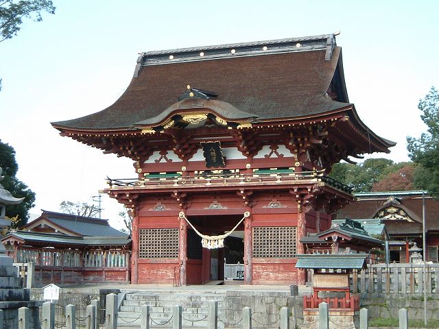 重要文化財・伊賀八幡宮随身門の写真の写真