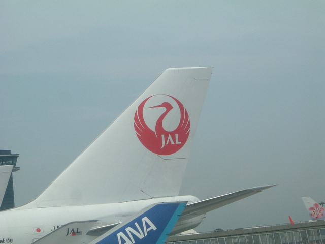 日本航空・鶴のマークの写真の写真