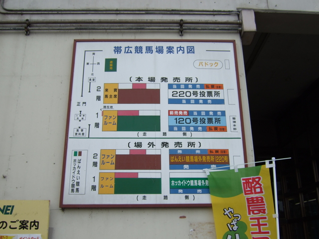 北海道遺産・ばんえい競馬・競馬場の施設案内図の写真の写真