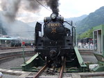 蒸気機関車(SL)のC58・回転終了