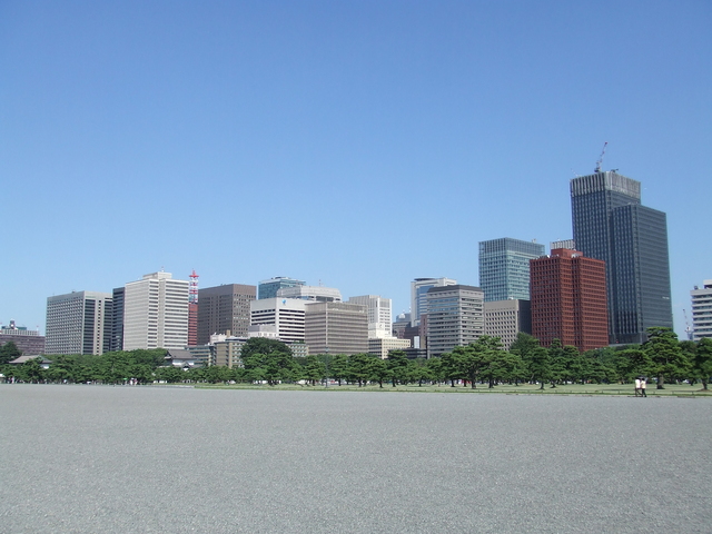 特別史跡・江戸城跡・大手町高層ビル群の写真の写真