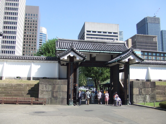 特別史跡・江戸城跡・三の丸・内側から見る大手門高麗門の写真の写真
