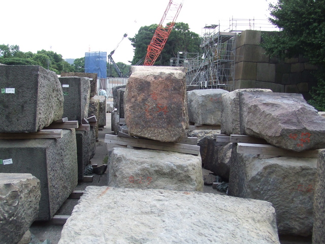 特別史跡・江戸城跡・二の丸・修復中の大手中之門の写真の写真