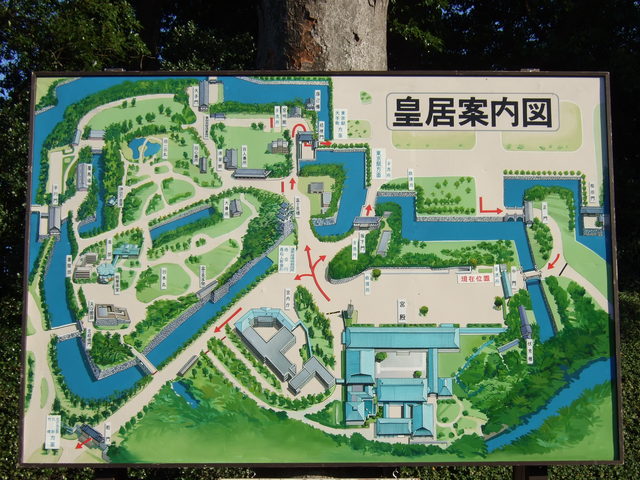 江戸城跡・西の丸・現在の建物配置図の写真の写真