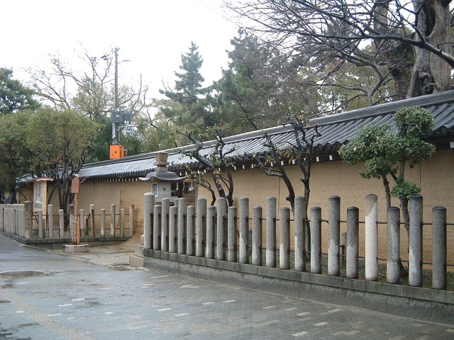 重要文化財・西宮神社大練塀表大門の北の写真の写真