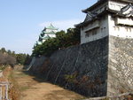 特別史跡・名古屋城跡・西南隈櫓からみる北側の内堀