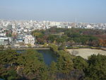 特別史跡・名古屋城跡・天守閣からみる名城公園