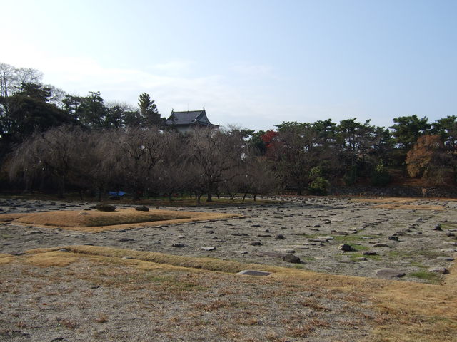 特別史跡・名古屋城跡・本丸御殿から見る西南隅櫓方向の写真の写真