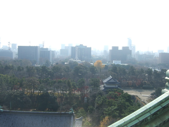 特別史跡・名古屋城跡・天守閣からみる南側の町並みの写真の写真