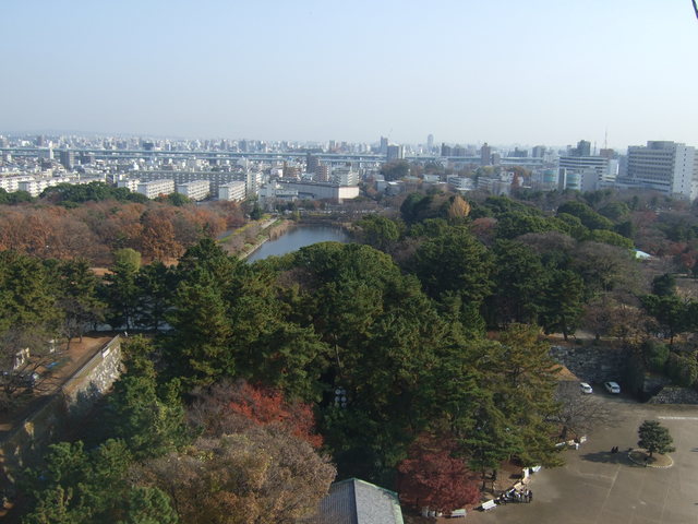 特別史跡・名古屋城跡・天守閣からみる東側の町並みの写真の写真
