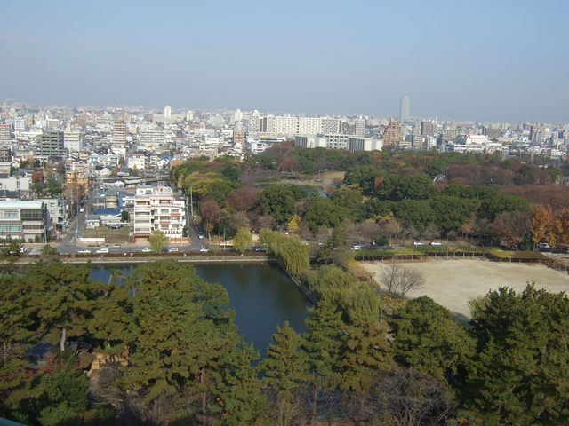 特別史跡・名古屋城跡・天守閣からみる名城公園の写真の写真