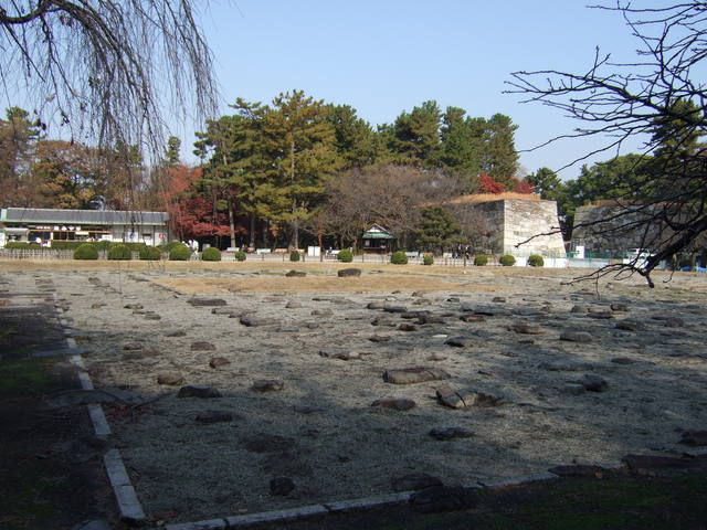 特別史跡・名古屋城跡・別の角度から見る玄関・車寄・大廊下跡の写真の写真