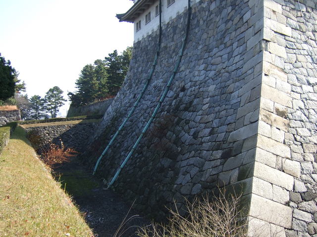 特別史跡・名古屋城跡・大天守の東側の石垣の写真の写真