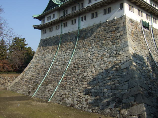 特別史跡・名古屋城跡・西側の大天守石垣の写真の写真