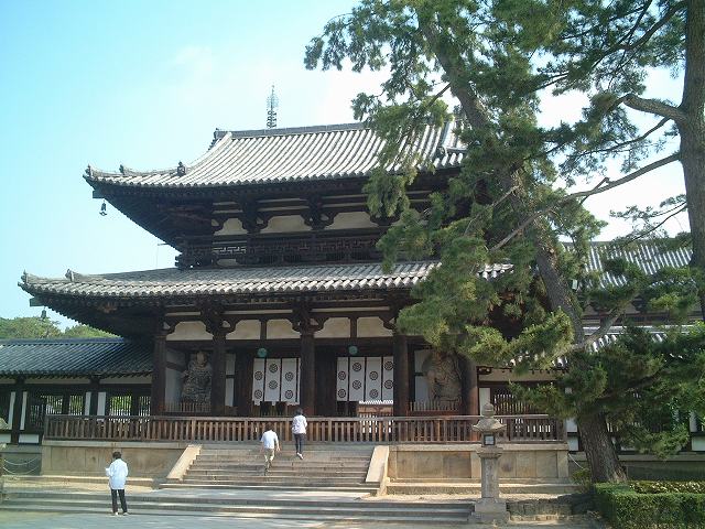 法隆寺地域の仏教建造物・法隆寺中門の写真の写真