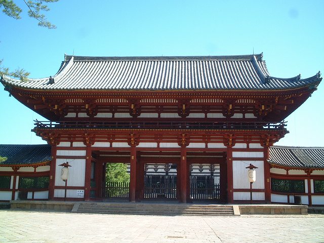 世界遺産・奈良・東大寺中門の写真の写真