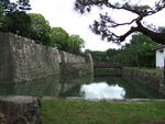 世界遺産・二条城・土蔵(北)付近から見る南側の内堀