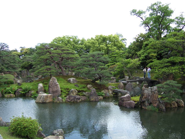 世界遺産・二条城・特別名勝・二条城二之丸庭園・亀島と蓬莱島の写真の写真