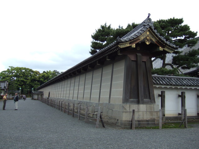 世界遺産・二条城・重要文化財・二の丸御殿築地の写真の写真