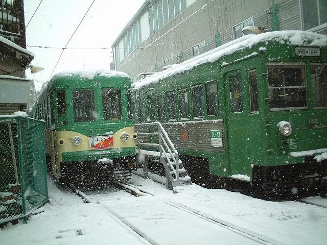 東急世田谷線・廃止される直前の80形と150形の写真の写真