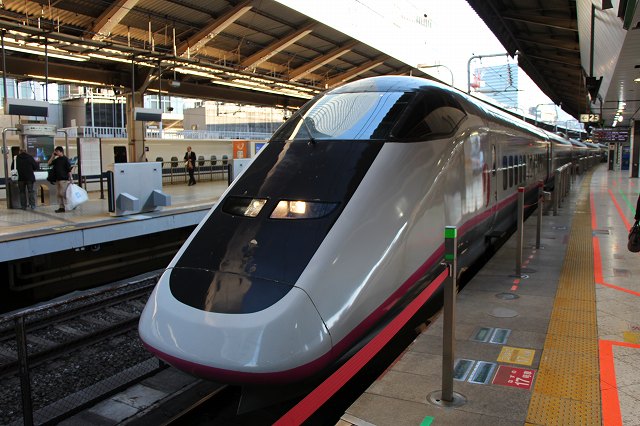新幹線E3系・ホーム側から見たR10編成の写真の写真