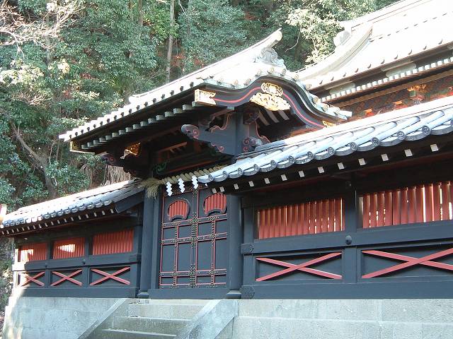 重要文化財・神部神社浅間神社境内社麓山神社中門の写真の写真