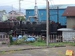 蒸気機関車(SL)のC11 227・新金谷駅の整備工場