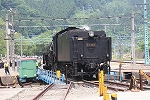 蒸気機関車C61 20号機・転車台に設置完了